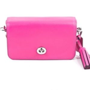 COACH Pink Legacy Penny Shoulder Crossbody Bag